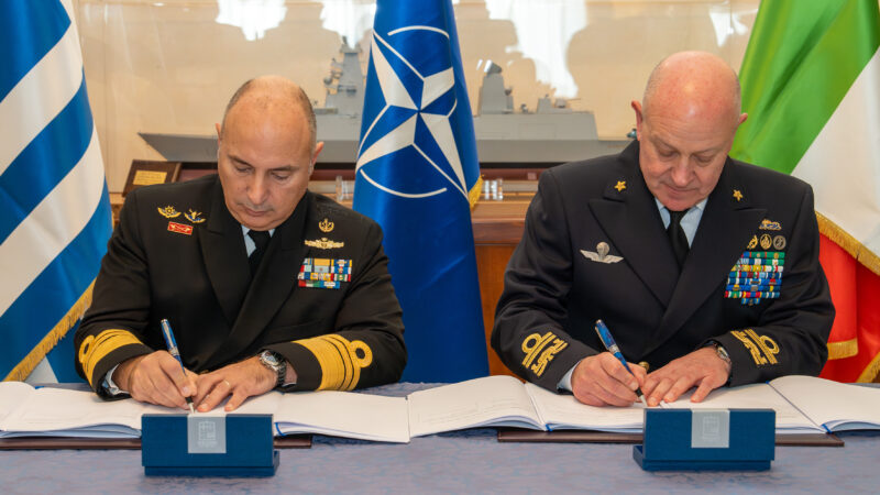 Italy and Greece sign Operational MoU for the Underwater COE